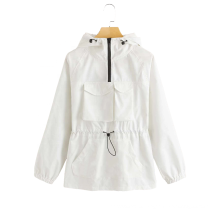 New Stylish Fashion Wind Breaker Jacket Light Womens Half Zip Pullover Windbreaker Jacket